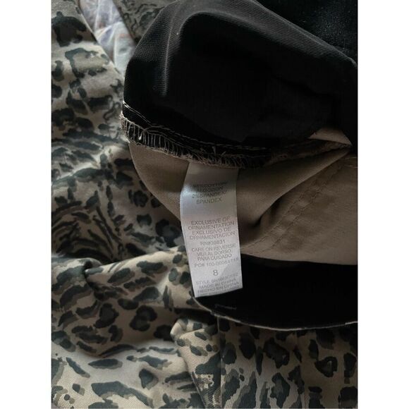 Democracy Ab Women's Mid-Rise Animal Print Skinny Leg Jeans Size 8 - Picture 10 of 10
